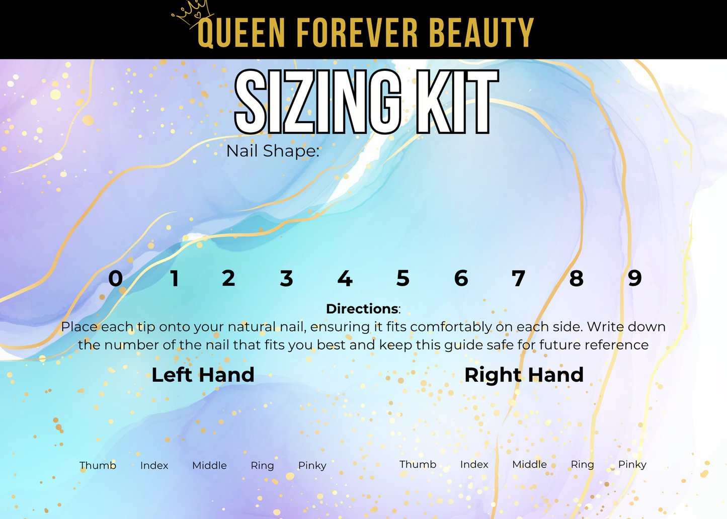 Sizing kit